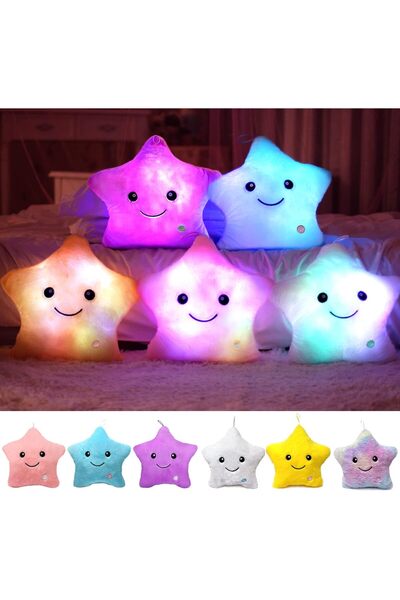 Zendy Store Light Cushion, Children's Luminous Star Pillow LED Luminous, Deco...