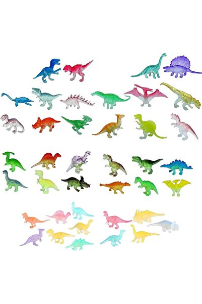 GENERAL Mini Dinosaurs,44pcs Glow in The Dark Dinosaurs Figure for Kids Dinos...