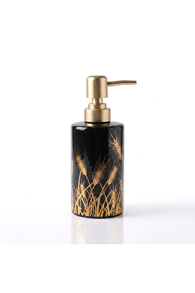 SOBHYS Ceramic Soap Dispenser – Black Golden Wheat
