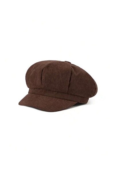 OEM Șapcă de ziar unisex retro din catifea reiată,
