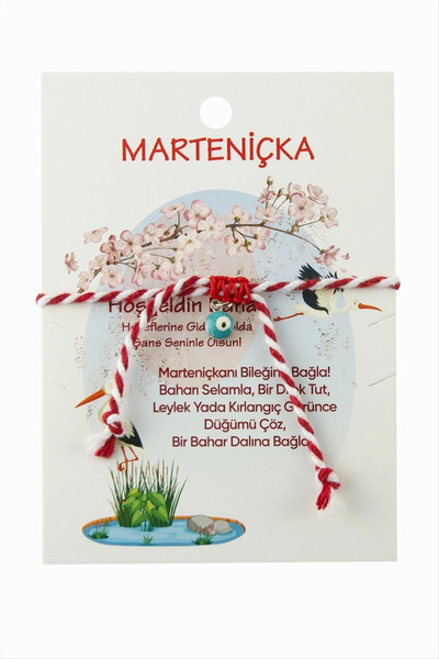 Mercansa Nazar Martenitska Macrame Thread Bracelet