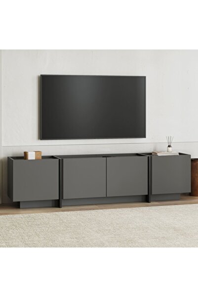 Rani Mobilya Rani Home Tv Ünitesi Antrasit - Siyah 180 Cm AA-5325