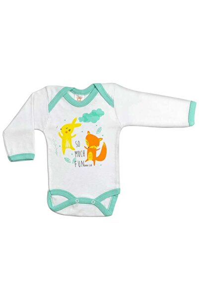 Nina Club Βρεφικό κορμάκι μακρυμάνικο "Nina club baby" μέντα