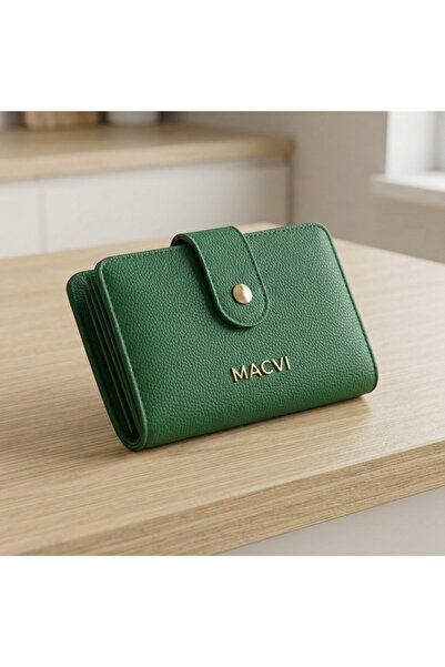 DeaL Portofel de damă elegant, compact, verde — Stil și funcționalitate 🌿 💚