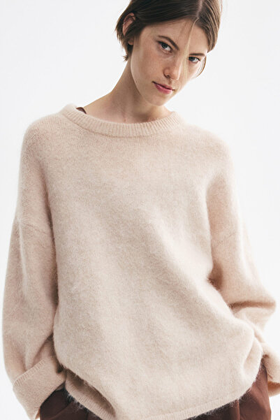 H&M Tiftik Karışımlı Oversize Kazak