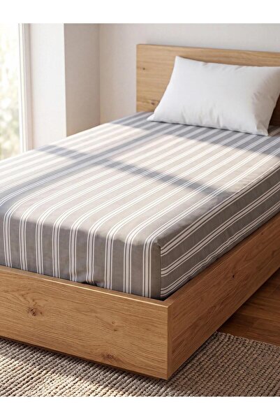LC Waikiki Striped Patterned Single Bed Sheet (W6)