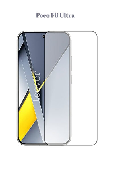 tcover Poco F8 Ultra Ekran Koruyucu 6D Tam Kaplayan Lüx Sağlam Kırılmaz Cam
