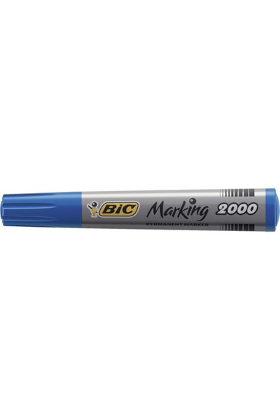 OEM Bic 2000 перманентен маркер син, заоблен връх за писане