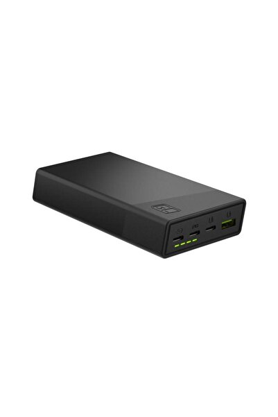 Greencell Green Cell PBGC03S 20000mAh 22.5W Power Bank, 3x USB-C, 1x USB, Black