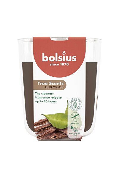 Bolsius Set 2 x Lumanare Parfumata in Pahar, Lemn de oud, Bolsius, 97 x 85 mm