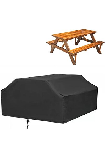 STARSTAR Integrated garden table and chair cover, dining long 185*150*80cm - ...