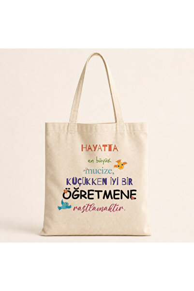 Kırtasiye Ofisi Najveće čudo u životu Torba za dan učitelja sa šarenim tekstom