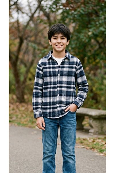 ADA YILDIZ KİDS Boy's Lumberjack Shirt New Season 9/12 Years