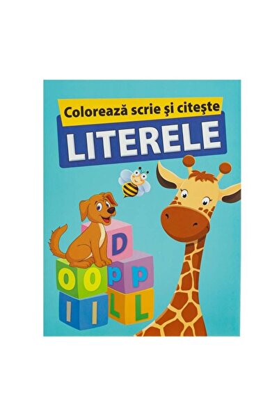 BAMI NETWORK Carte educativa A4 pentru copii Coloreaza si Scrie Literele