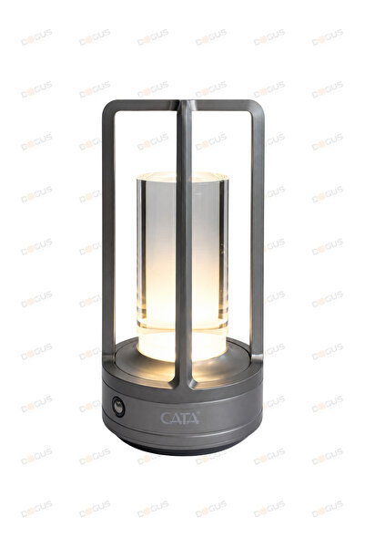 Cata CT-8439 Vegas Şarjlı LED Masa Lambası - GRİ