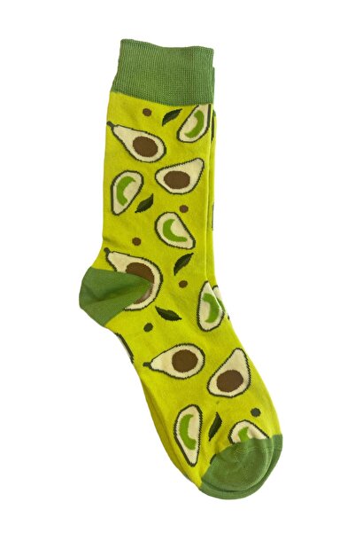 TMR Quality Comfortable Breathable Avocado Patterned Unisex Socks (41-46)