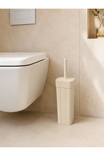 Hagen Modern Çizgili Kare Tuvalet Fırçası Seti Lüks Banyo WC Temizlik Fırçalı...