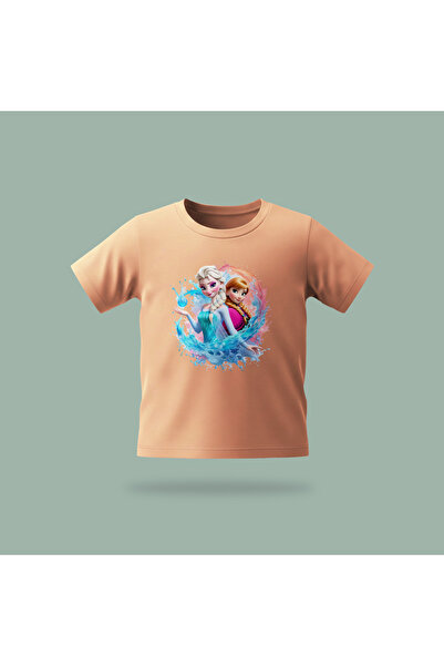 Erays Home Children's Elsa Frozen Crystal Water Magic Patterned Printed T-Shi...