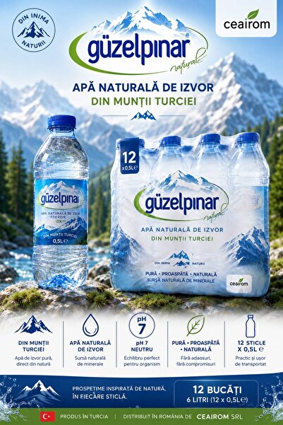 GUZELPINAR FLAT SPRING WATER 500GR PROMOTION X 12 PCS