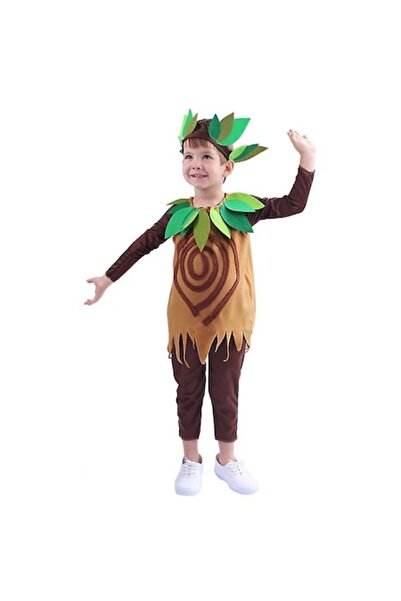 OEM Costum de spectacol Copac pentru copii, maro, 7-8 ani