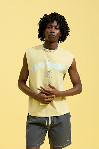 LEFTIES Baskılı askılı t-shirt