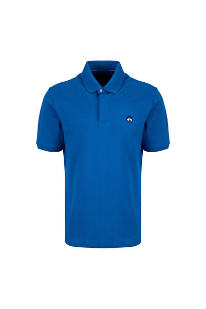 BROOKS BROTHERS Mavi Erkek Logo Baskılı Polo T-Shirt BBSS26MTS001