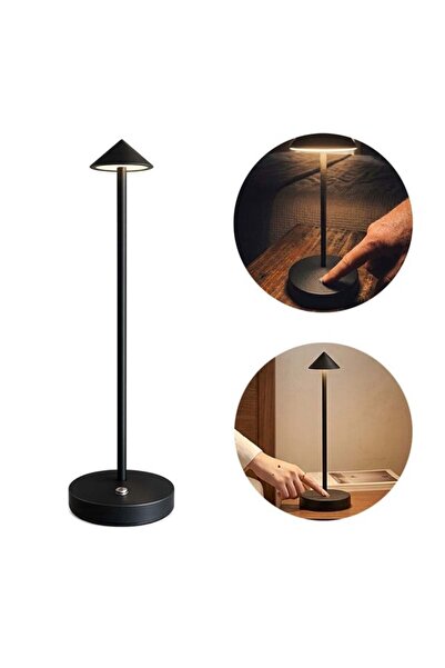 Powermaster PM-25831 Siyah Dokunmatik Ve Şarj Edilebilir Led Gece Lambası