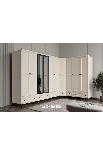 Doressa Living Duns Moon Köşe Gardırop