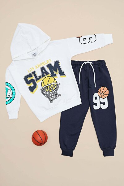 Fulla Moda Los Angeles Printed Hooded Boys' 2-Piece Set