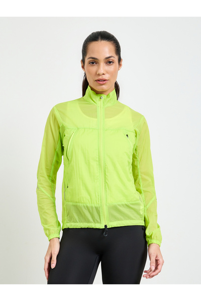 Take Two By Styli Neon Green Lightweight Running Jacket