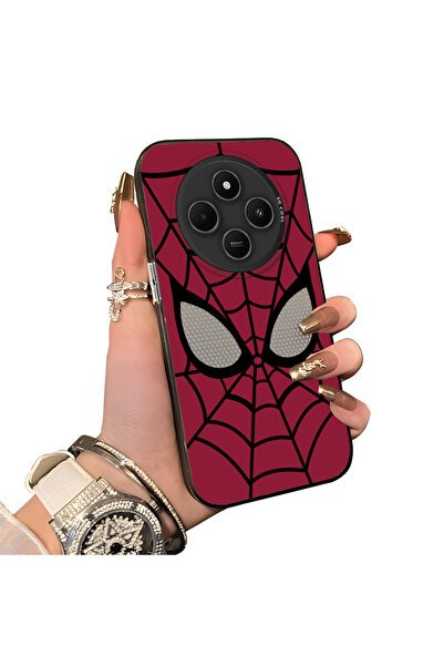 Hontinga Redmi 14C 4G Uyumlu Silikon Kenar Sert Arka Kılıf Couple Spiderman D...