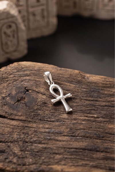 Ebrar Silver Gümüş Ankh Kolye Ucu 925 Ayar Gümüş Yaşam Haçı Unisex Kolye Haç ...