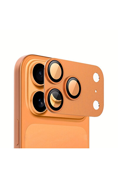 Choice4 iPhone 17 Pro Orange 1Pcs Metal Glass Camera Lens Protector for IPhon...