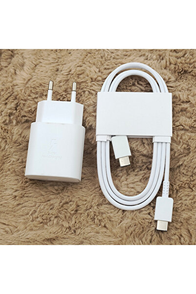 Choice3 SAMSUNG White EU Add 1M 25W EU PD Charger Super Fast Charging USB-C W...