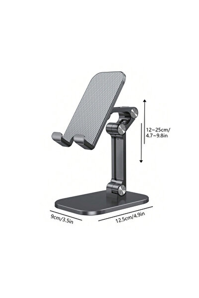 Choice black Desktop Phone Stand, Adjustable Height, Foldable Stand for Lazy ...