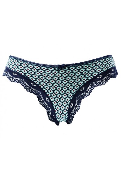 HUNEX UNDERWEAR Γυναικεία σλιπ με δαντέλα ΜΠΛΕ 5720-01MPL, Μέγεθος M