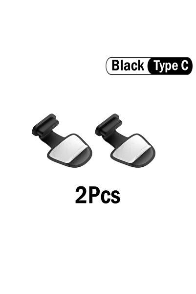 Choice9 2 Black-Type C Charging Port Anti-Dust Dirt Plug for iPhone For USB T...