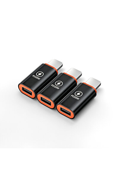 Choice9 black 3pcs USB C To Lightning Fast Charging Adapter 20W Mobile Phone ...