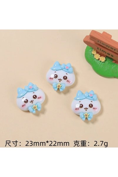 Choice11 H 3PCS 20PCS CHIIKAWA DIY Art Charm 3D Resin Kawaii Handmade Cream G...