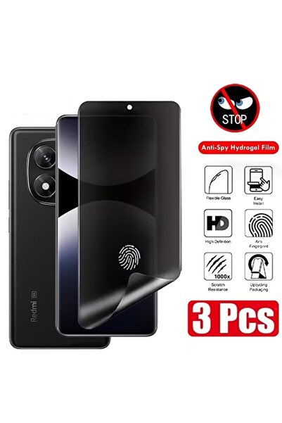 Choice3 Privacy Hydrogel 3Pcs Redmi Note15 4G 5G 3Pcs Privacy Hydrogel Film F...