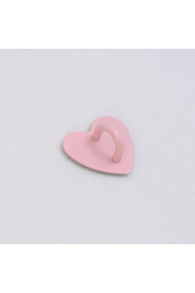 Choice31 1Pcs Pink A Adhesive Metal Heart Phone Charm Holder Mobile Phone Xyu...