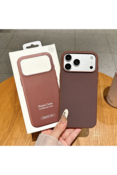 Choice iPhone17 Pro Max Brown With Box Original Tech Woven for Magsafe Magnet...