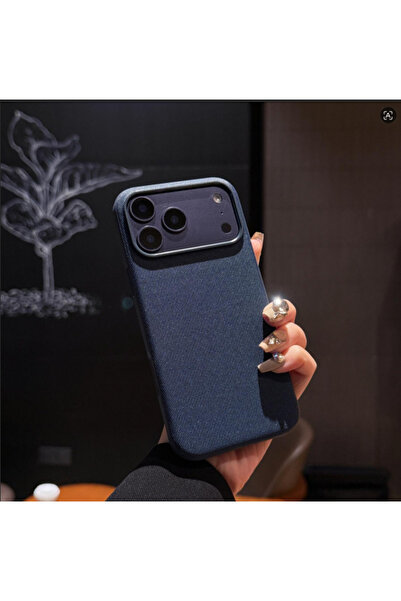 Choice iPhone17 Pro Max Blue Luxury Tech Woven Magnetic Case for Iphone 17 Ai...
