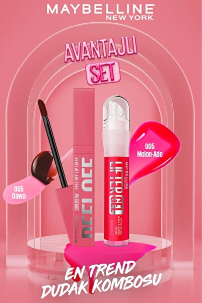 Maybelline New York Super Stay Dudak Tinti Peel Off 005 Dawn&Lifter Gel Dudak...