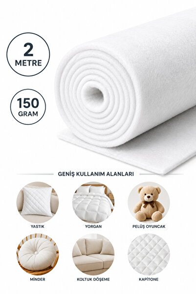 kaynar 2 Metre 150 Gr Metrelik Elyaf – Kalın Beyaz Rulo Elyaf Dolgu ve Kaplam...