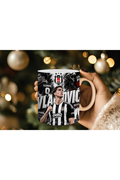 Evion Vlahović Black and White Fan Trophy – Football-Themed Black and White C...