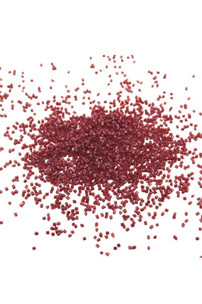 Serhat Aksesuar ve El İşçilik Cut Beads Matte Dark Burgundy 2X1.5 mm (100 Gr ...