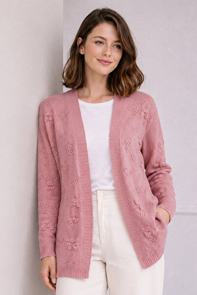 benguen Summer Cotton Cardigan R4551 Dusty Rose
