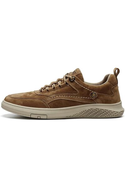 GENERAL Liusu Genuine Leather Men's Running Shoes - Breathable Comfortable Ca...