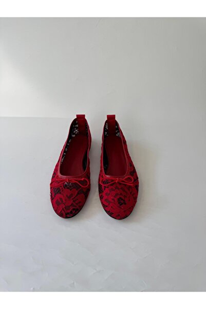 LACE kadın fiyonk ve dantelli babet